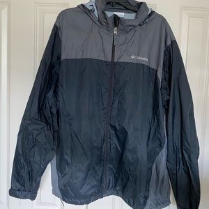 Gray/Black Columbia Windbreaker